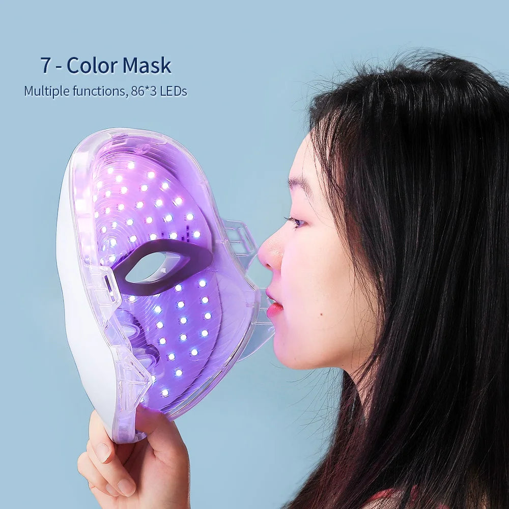 GlowTherapy™ 7-Color LED Facial & Neck Mask - shoprandora