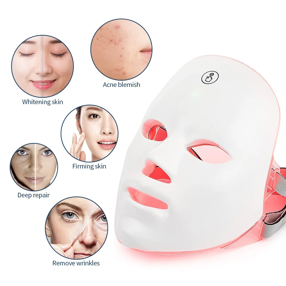 GlowTherapy™ 7-Color LED Facial & Neck Mask - shoprandora